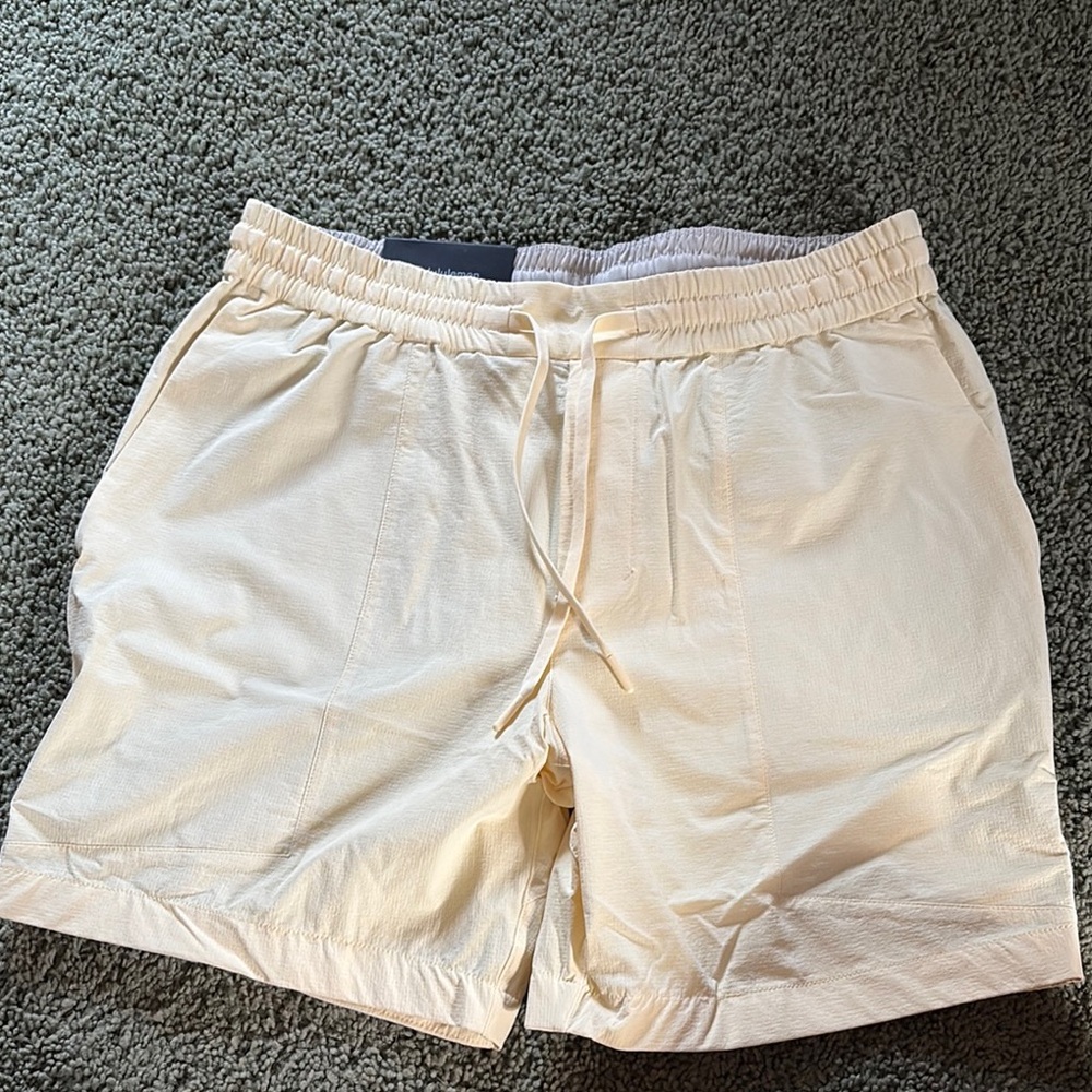 Lululemon Athletica Light Cream Shorts